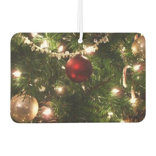 Weihnachtsbaum I Urlaub Hübsch grün und rot Autolufterfrischer (Vorderseite)