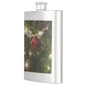 Weihnachtsbaum I Urlaub Hübsch grün und rot Flachmann (Links)