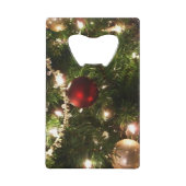 Weihnachtsbaum I Urlaub Hübsch grün und rot Geldbeutel Flaschenöffner (Vorderseite)
