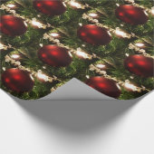 Weihnachtsbaum I Urlaub Hübsch grün und rot Geschenkpapier (Ecke)