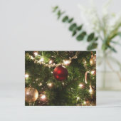 Weihnachtsbaum I Urlaub Hübsch grün und rot Karte (Stehend Vorderseite)