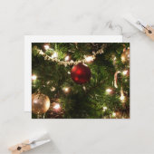 Weihnachtsbaum I Urlaub Hübsch grün und rot Karte (Vorderseite/Rückseite Beispiel)