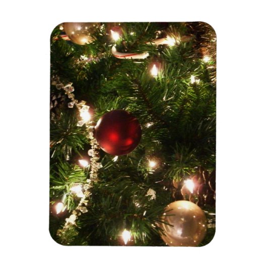 Weihnachtsbaum I Urlaub Hübsch grün und rot Magnet (Vertikal)