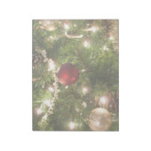 Weihnachtsbaum I Urlaub Hübsch grün und rot Notizblock (Rotiert)