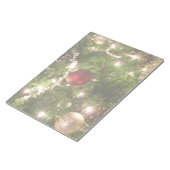 Weihnachtsbaum I Urlaub Hübsch grün und rot Notizblock (angewinkelt)