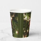 Weihnachtsbaum I Urlaub Hübsch grün und rot Pappbecher (Rechts)