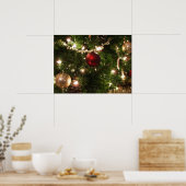 Weihnachtsbaum I Urlaub Hübsch grün und rot Poster (Küche)