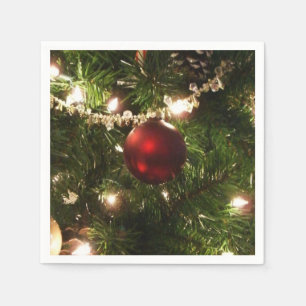 Weihnachtsbaum I Urlaub Hübsch grün und rot Serviette
