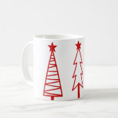 Weihnachtsbaum Icons Kaffeetasse mit Weihnachtsfre (Vorderseite Links)