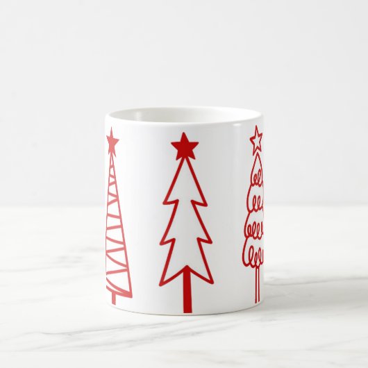Weihnachtsbaum Icons Kaffeetasse mit Weihnachtsfre (Mittel)