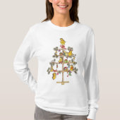 Weihnachtsbaum Igel T-Shirt (Vorderseite)