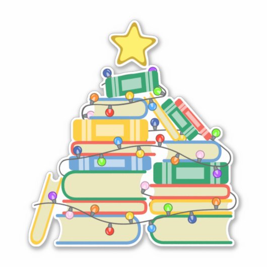 Weihnachtsbaum II Aufkleber (Vorderseite)