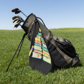 Weihnachtsbaum II Golfhandtuch (Gras)