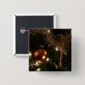 Weihnachtsbaum II Holiday Candy Cane und Tinsel Button (Vorne & Hinten)