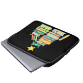 Weihnachtsbaum II Laptopschutzhülle (Vorne Knopf)