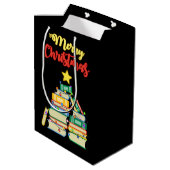 Weihnachtsbaum II Mittlere Geschenktüte (Rückseite Schrägansicht)