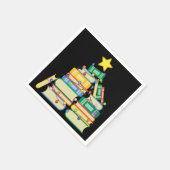 Weihnachtsbaum II Serviette (Ecke)