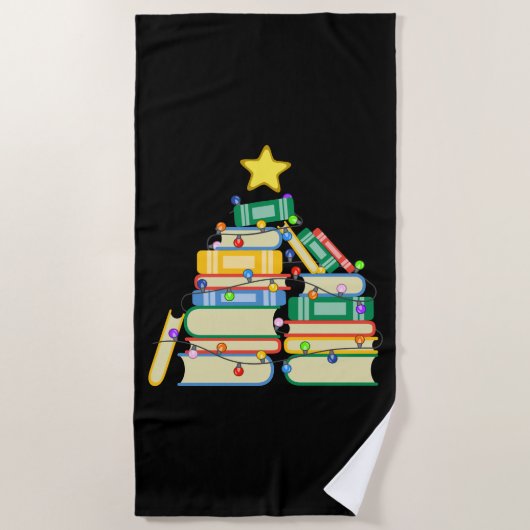 Weihnachtsbaum II Strandtuch (Vorderseite)