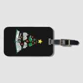 Weihnachtsbaum III Gepäckanhänger (Vorderseite (Horizontal))