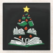 Weihnachtsbaum III Glasuntersetzer (Vorderseite)