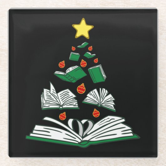 Weihnachtsbaum III Glasuntersetzer (Vorderseite)