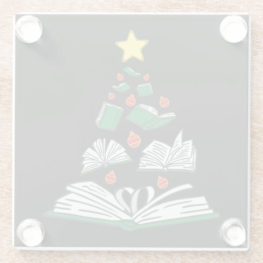 Weihnachtsbaum III Glasuntersetzer (Rückseite)