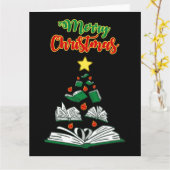 Weihnachtsbaum III Karte (Gelbe Blume)