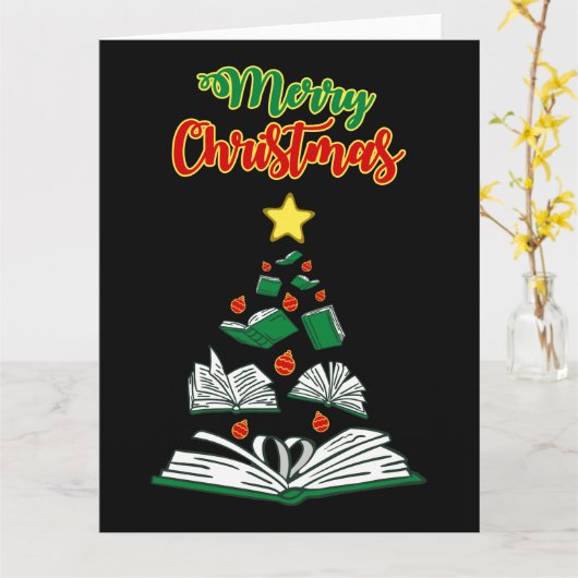 Weihnachtsbaum III Karte (Gelbe Blume)