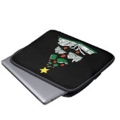 Weihnachtsbaum III Laptopschutzhülle (Vorne Knopf)