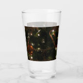 Weihnachtsbaum III Urlaubsszene Glas (Rückseite)