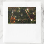 Weihnachtsbaum III Urlaubsszene Rechteckiger Aufkleber (Tasche)