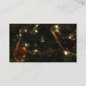 Weihnachtsbaum III Urlaubsszene Visitenkarte (Rückseite)