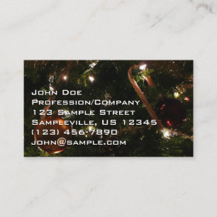 Weihnachtsbaum III Urlaubsszene Visitenkarte