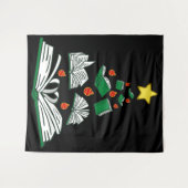 Weihnachtsbaum III Wandteppich (Vorderseite (Horizontal))