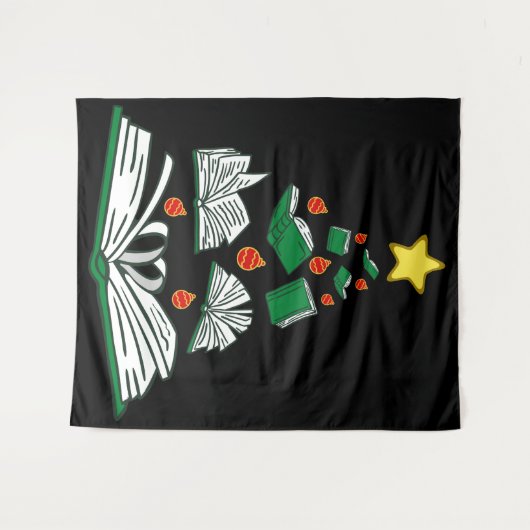 Weihnachtsbaum III Wandteppich (Vorderseite (Horizontal))