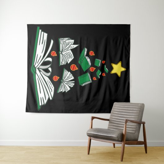 Weihnachtsbaum III Wandteppich (Beispiel (Horizontal))