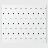 Weihnachtsbaum Ikonisches Muster festlich schwarz/ Geschenkpapier (Flach)
