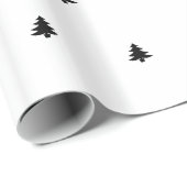 Weihnachtsbaum Ikonisches Muster festlich schwarz/ Geschenkpapier (Rolleneckpunkt)