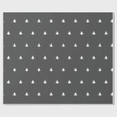 Weihnachtsbaum Ikonisches Muster festlich schwarz/ Geschenkpapier (Flach)