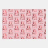 Weihnachtsbaum-Illustration Geschenkpapier Set (Vorderseite)