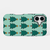 Weihnachtsbaum-Illustration iPhone 16 Hülle (Rückseite (Horizontal))