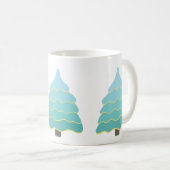 Weihnachtsbaum-Illustration Kaffeetasse (VorderseiteRechts)
