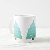 Weihnachtsbaum-Illustration Kaffeetasse (Vorderseite Links)