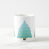 Weihnachtsbaum-Illustration Kaffeetasse (Mittel)
