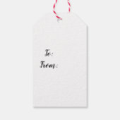 Weihnachtsbaum-Illustration Klassische Geschenketi Geschenkanhänger (Rückseite)