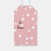 Weihnachtsbaum-Illustration Klassische Geschenketi Geschenkanhänger (Rückseite)