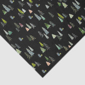 Weihnachtsbaum Illustration Wasserfarbe Seidenpapier (Ausschnitt)