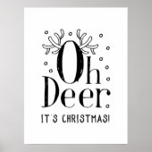 Weihnachtsbaum-Illustrationspopster Poster (Vorne)