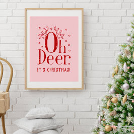 Weihnachtsbaum-Illustrationspopster Poster