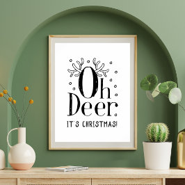 Weihnachtsbaum-Illustrationspopster Poster